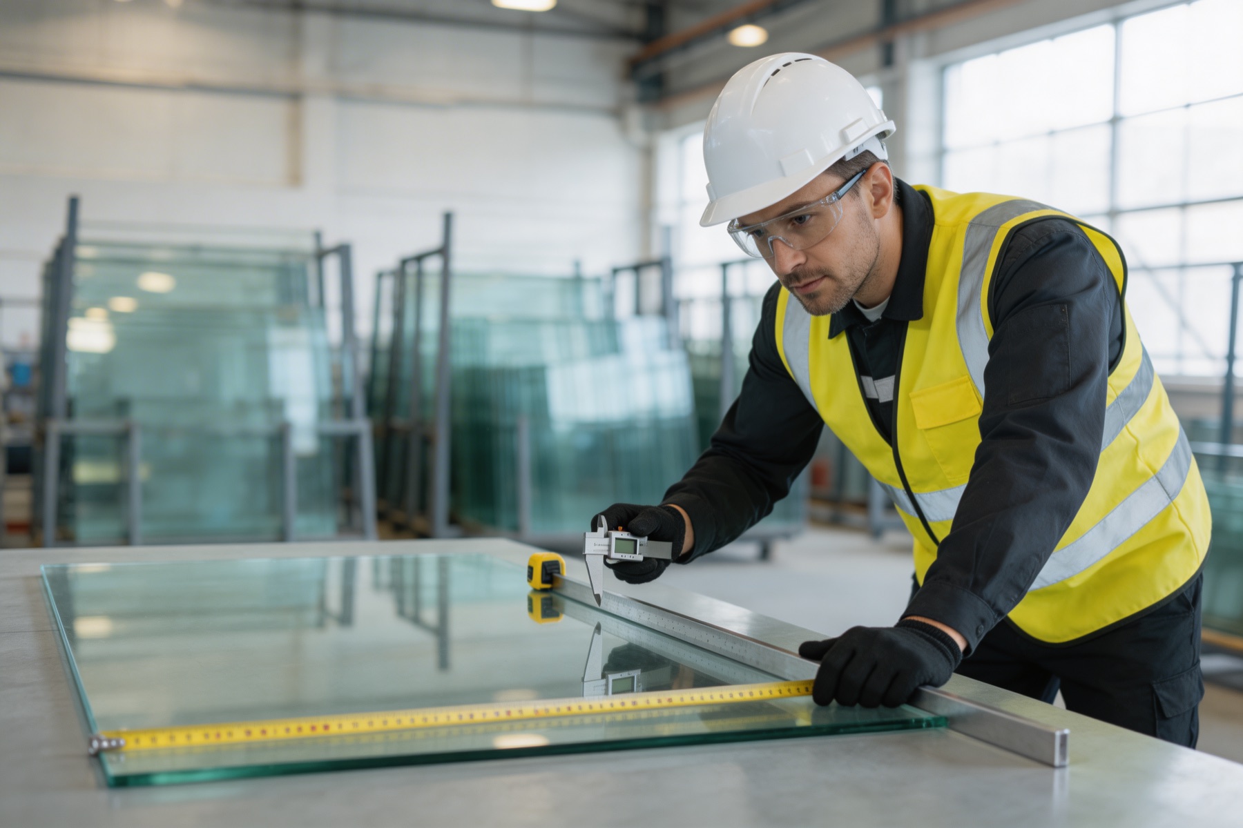 Architectural glass processing